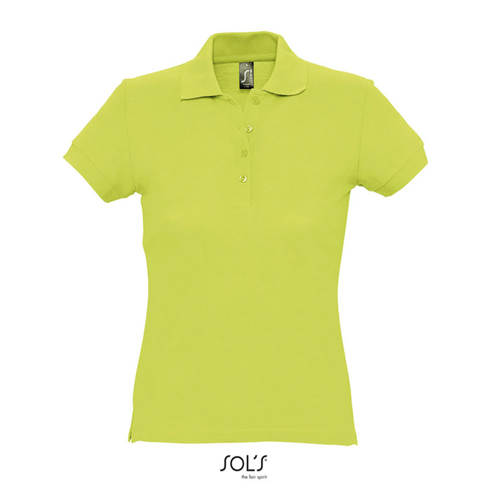 Polo publicitaire coton femme 170g - PASSION Vert pomme